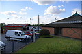 The entrance to Hurst Cross football ground