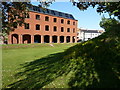 Barnstaple Library next to The Castle Mound