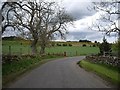 Bend in the road near Longcroft