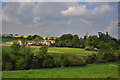 View toward Wilsford from layby on the A153