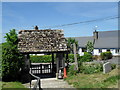 St Mary & St James, Hazelbury Bryan- rear of lych gate