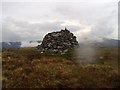 NN5532 : Sron a'Chlachain summit cairn by Euan Nelson