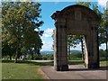 Preserved arched doorway of the old pavilion, Norfolk Park.