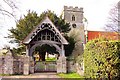 The lych gate and St Leonard