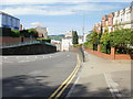 Elevated pavement on both sides of Stow Hill, Newport