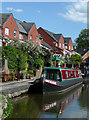 Private moorings at Gnosall Heath, Staffordshire