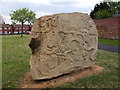 Carved stone sculpture, Birmingham Road, Ansley