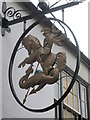 NZ2464 : Sign for The Old George, off Cloth Market, NE1 by Mike Quinn