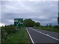 The A423, approaching the turn-off to Farnborough