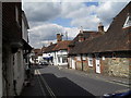 Looking down the High Street towards the junction with Middle Street