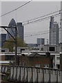 TQ3581 : City view from Shadwell DLR Station by Robin Sones