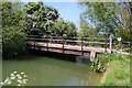 A bridge over the Seacourt Stream