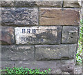 Sign on one of the arches of Wheatley Viaduct