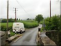 Country road heading northwest from Michaelstone Bridge