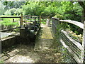 Sluice gate mechanism near Brewhurst Mill