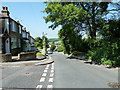 Looking from Oak Road down Worlds End Lane towards Glentrammon Road