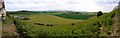 Panorama south from Goat Crag rock shelter