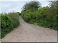 Track heading away from the railway