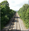 Railway heading northwest from North Road, Cardiff