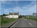 The B952 heading in to Alyth