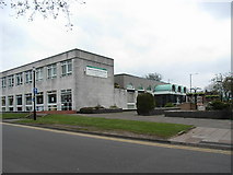 SP3691 : South-west corner of Nuneaton Library by John Brightley