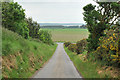 Minor road and junction with the A96 near Lochyhill