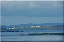 HU4584 : Sullom Voe Terminal from Yell by Mike Pennington
