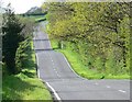 Country road climbing Whittle Hill