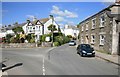 Tywardreath  from outside the church looking back towards Par 