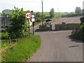 Junction of the kirk road and the B953 at Abernyte