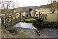 Quaint footbridge over the River Clwyd