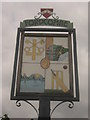 Close-up of Fordcombe Village Sign 