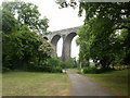ST0866 : First glimpse of Porthkerry Viaduct by Jaggery