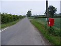 TM2976 : North Green Road & Cratfield Hall Postbox by Geographer