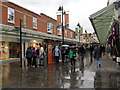 Wet conditions in Old George Mall