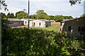 Unused huts at Merryfield Park