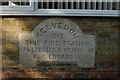 Kelvedon old fire station plaque