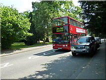 TQ4369 : Bexleyheath bound bus in Bickley Park Road by Basher Eyre