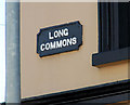 Long Commons sign, Coleraine