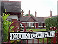 Closeup of Queen Victoria Memorial Almshouses, Stow Hill, Newport