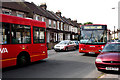 Croydon:  Buses in Davidson Road