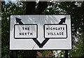 Road sign, Highgate Village, North London