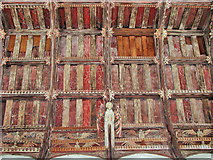 TF8709 : All Saints' church in Necton - angel roof by Evelyn Simak
