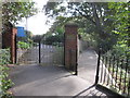 TA1181 : Entrance gate to St Oswald's churchyard, Filey by John S Turner