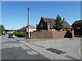 Looking along Stakes Road towards Purbrook Methodist Church