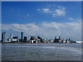 The Liverpool waterfront from Seacombe