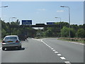 M62 motorway - M6 split at junction 12, westbound