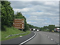 M6 motorway - local attractions sign at junction 15, northbound