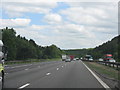 SJ7846 : M6 motorway approaching Walton's Wood by J Whatley