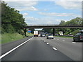 M6 motorway - overbridge near Cross Bank Farm